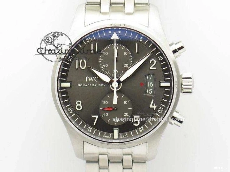 MIROTIME 1228 Durable Portofino 37mm RG V7F 1:1 Best Edition Gray Dial Diamonds Bezel on Black Leather Strap A 7089